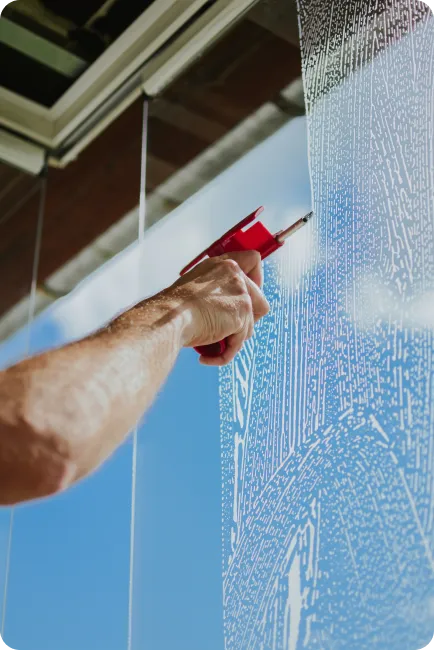 Nett Services, nettoyage de vitre à Quimper Nettoyage d'une vitre